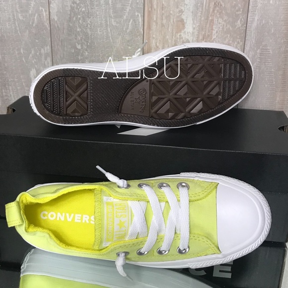 🌸Sale🌸 Converse Shoreline Slip Fresh Yellow Women's Size 9 AUTHENTIC 564336F - Picture 6 of 7